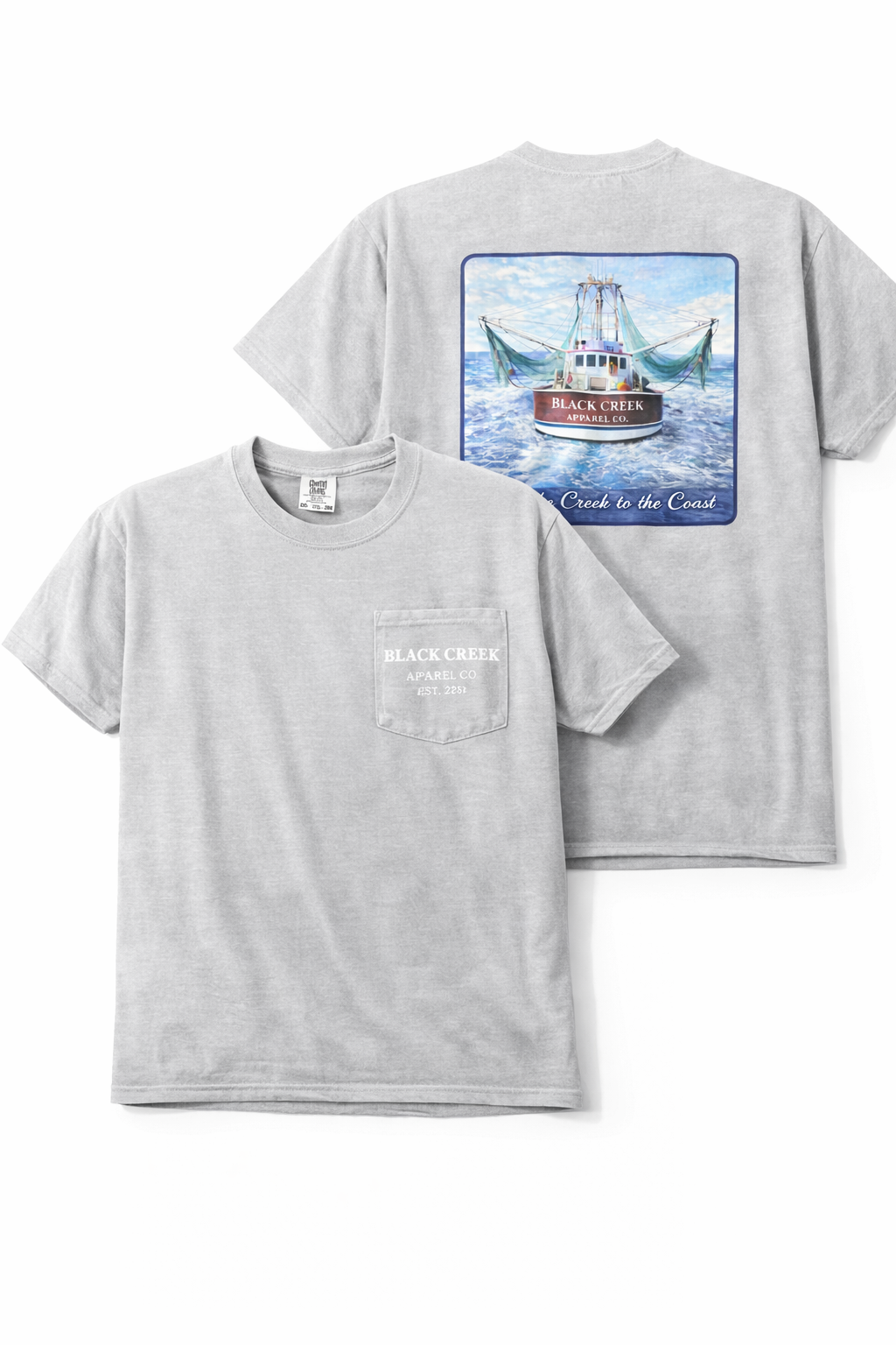 Shrimp Boat Tee - Granite