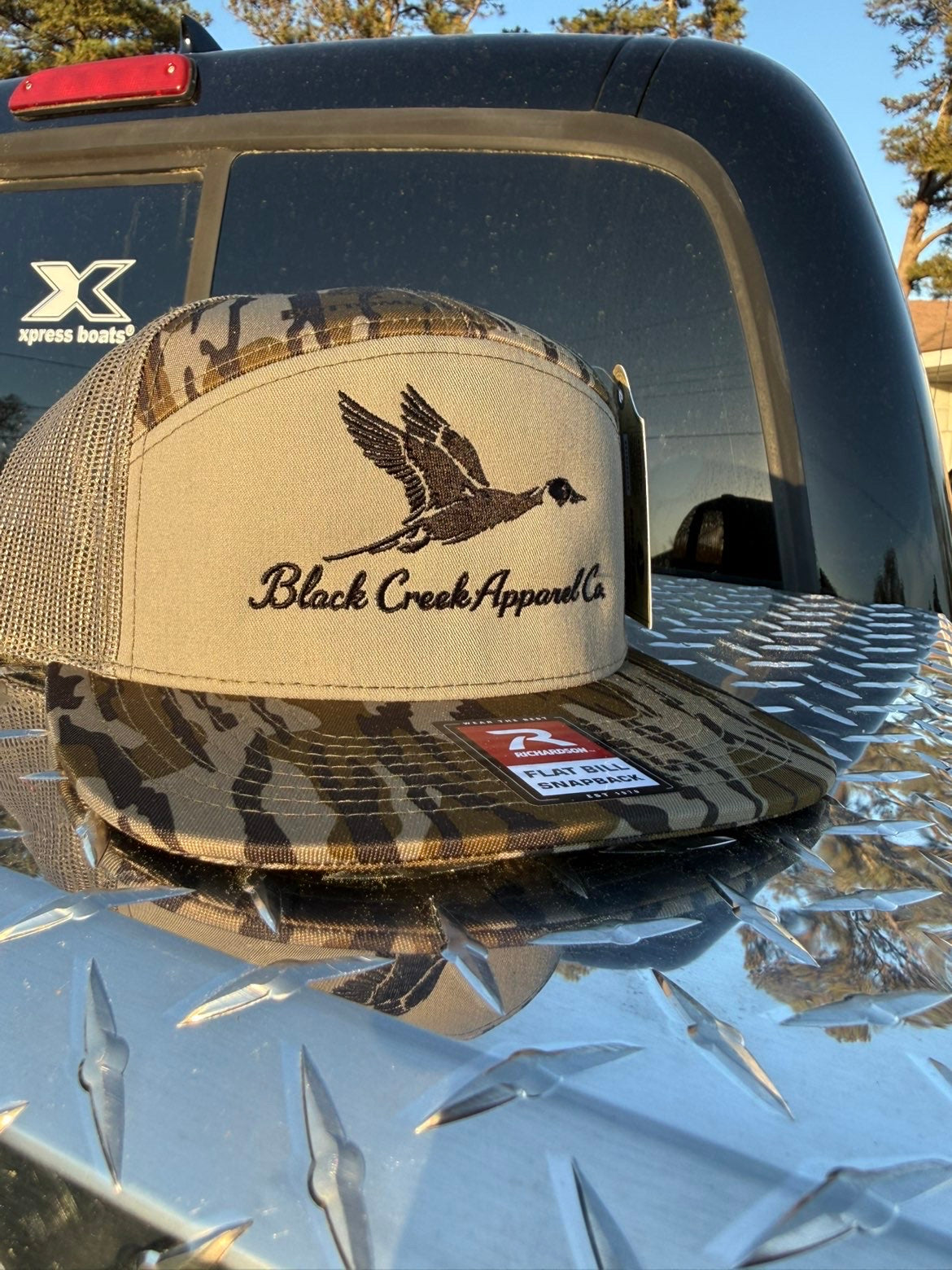 7 Panel Pintail Trucker – Camo Bill